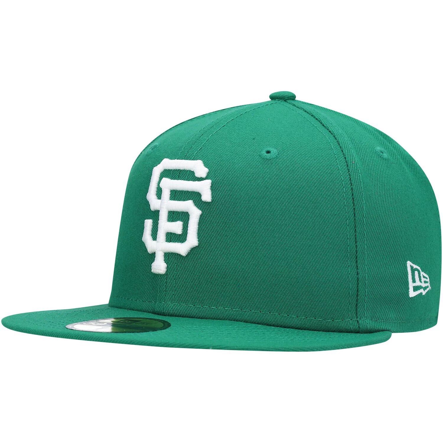 

Мужская белая облегающая шляпа New Era Green San Francisco Giants Logo 59FIFTY