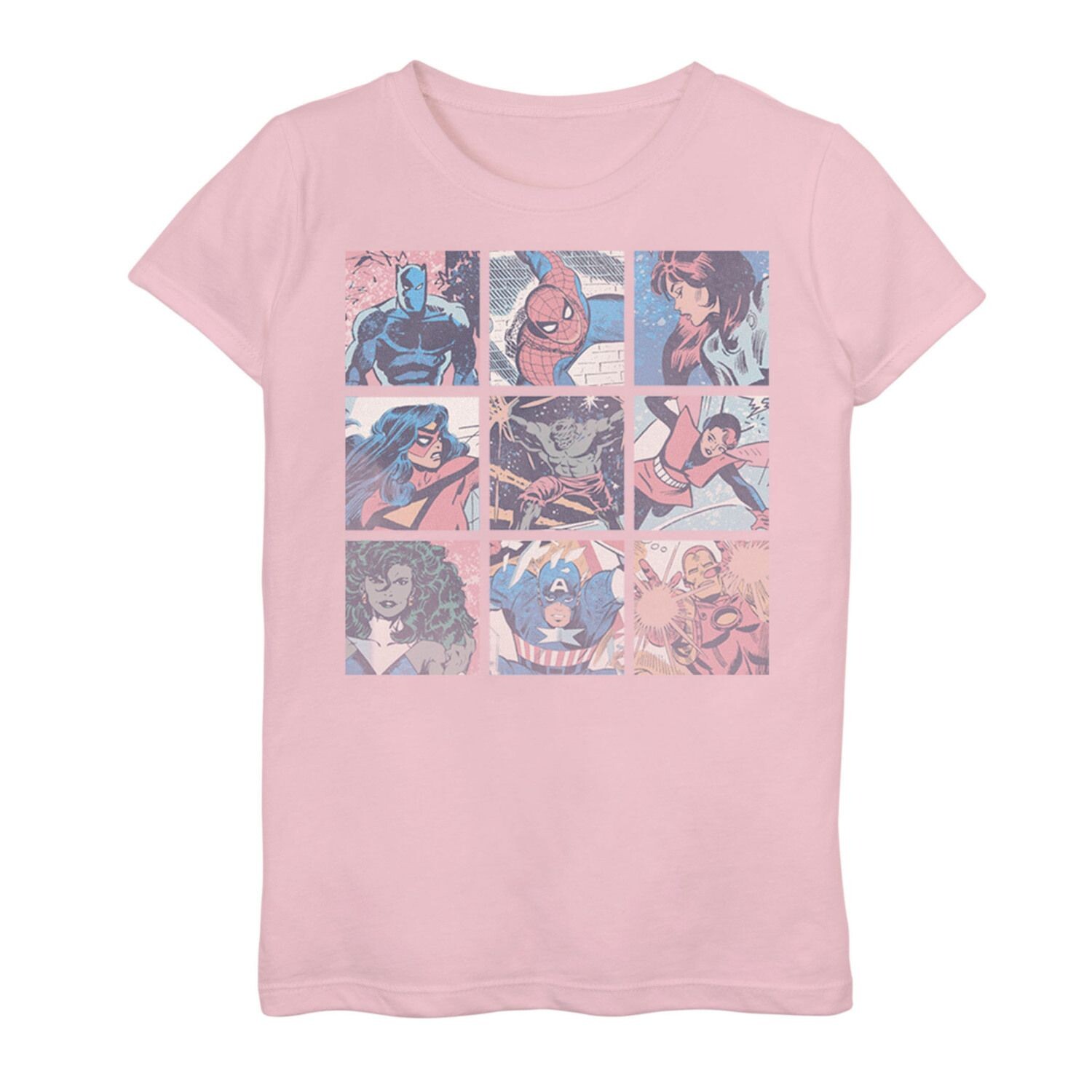 

Футболка с рисунком Marvel Pastel Heroes для девочек 7–16 лет Marvel