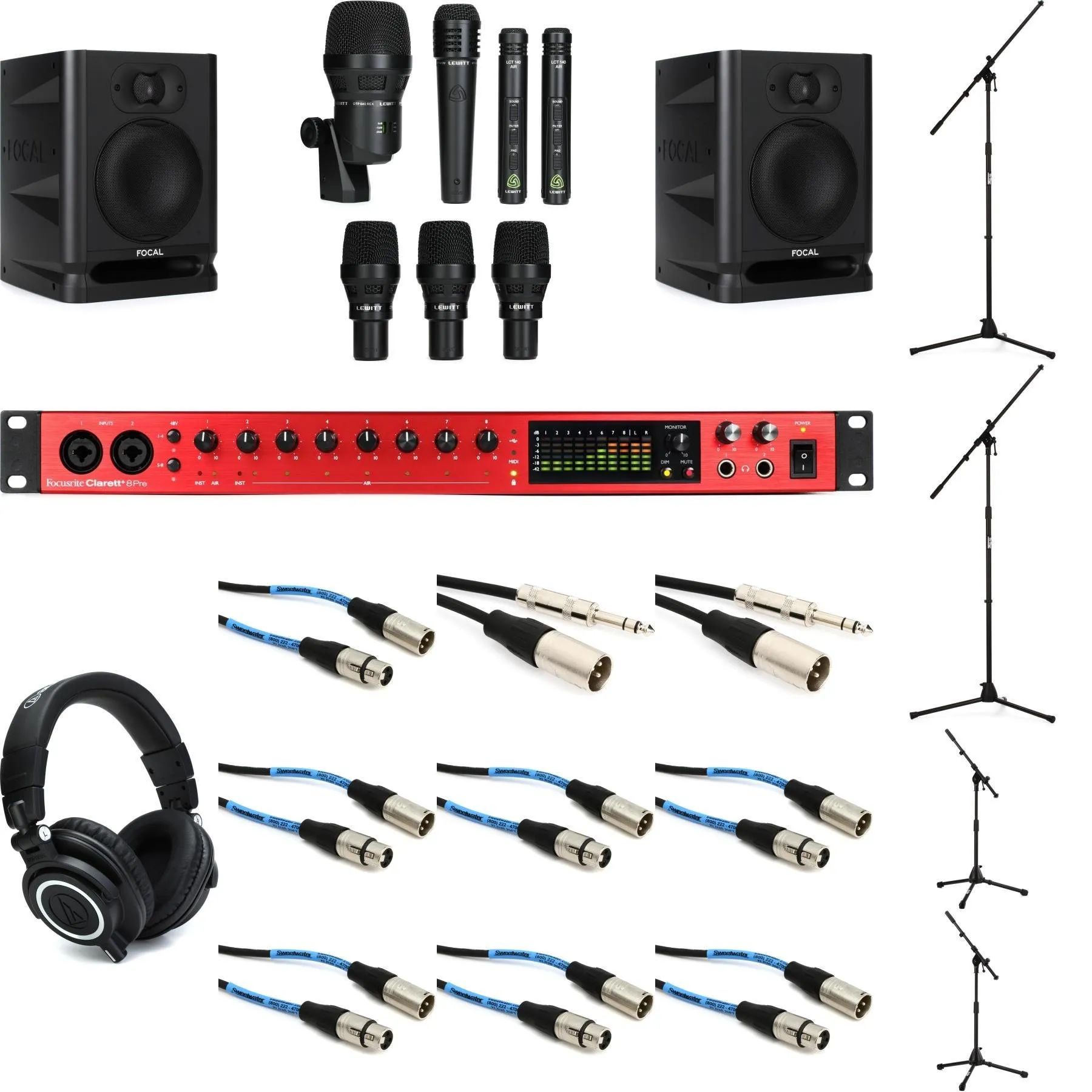 

Новый комплект для записи ударных Focusrite Casey Cooper Clarett+