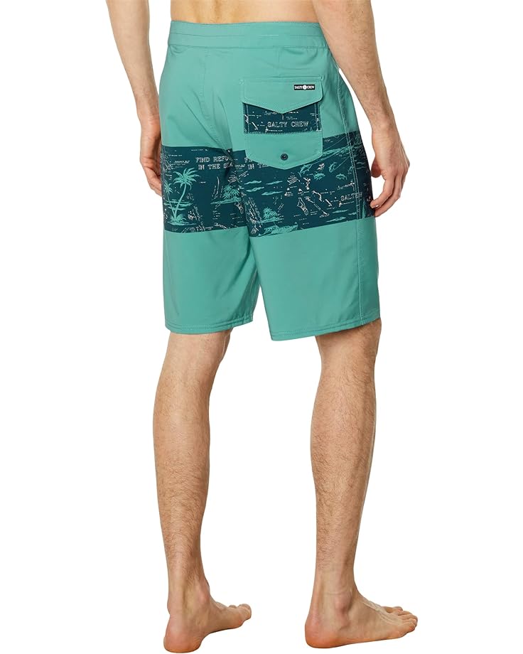 

Шорты для плавания Salty Crew Topwater 21" Boardshorts, цвет Navy/Aqua