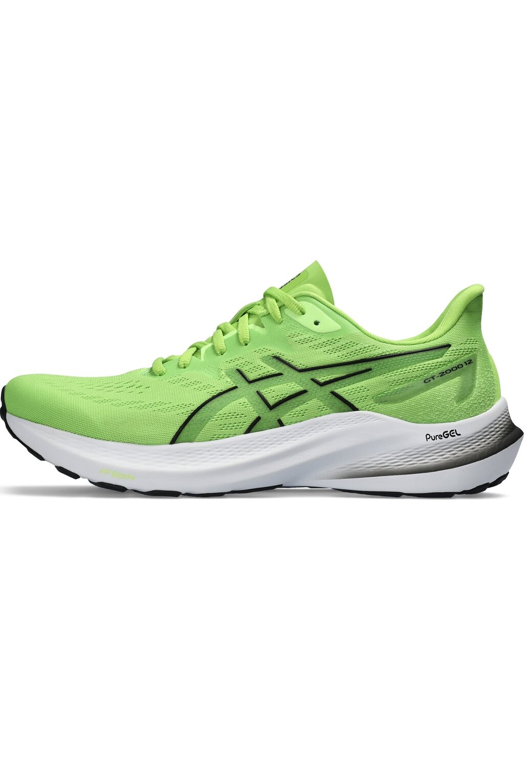 

нейтральные кроссовки Gt-2000 12 ASICS, цвет electric lime black