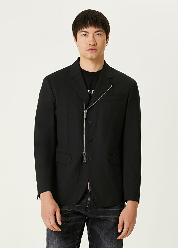 

Шерстяное пальто Dsquared2, черный