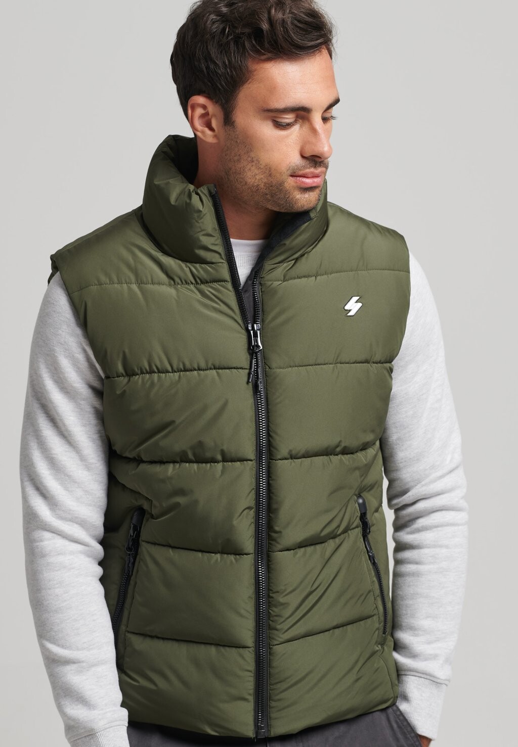 

Жилет Superdry, темный мох.
