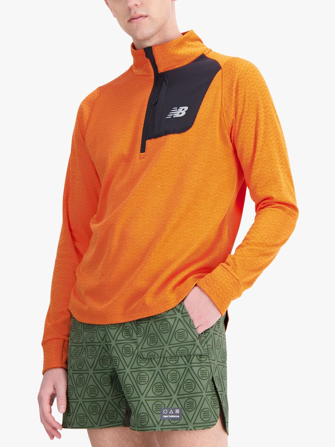 

Беговая футболка с длинными рукавами и молнией 1/4 Heat Grid New Balance