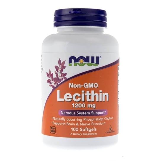 Now Foods, Лецитин 1200 мг, 100 капсул naturesplus лецитин 1200 мг 90 капсул