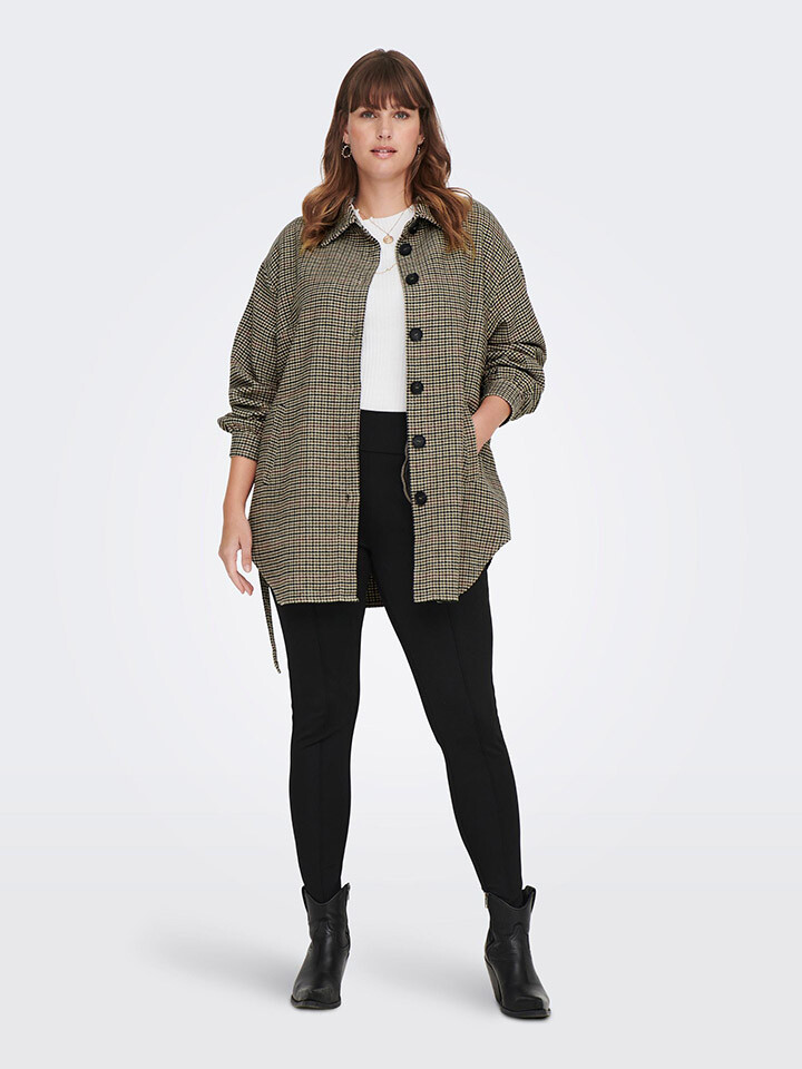 

Куртка ONLY Hemdjacke, серо коричневый
