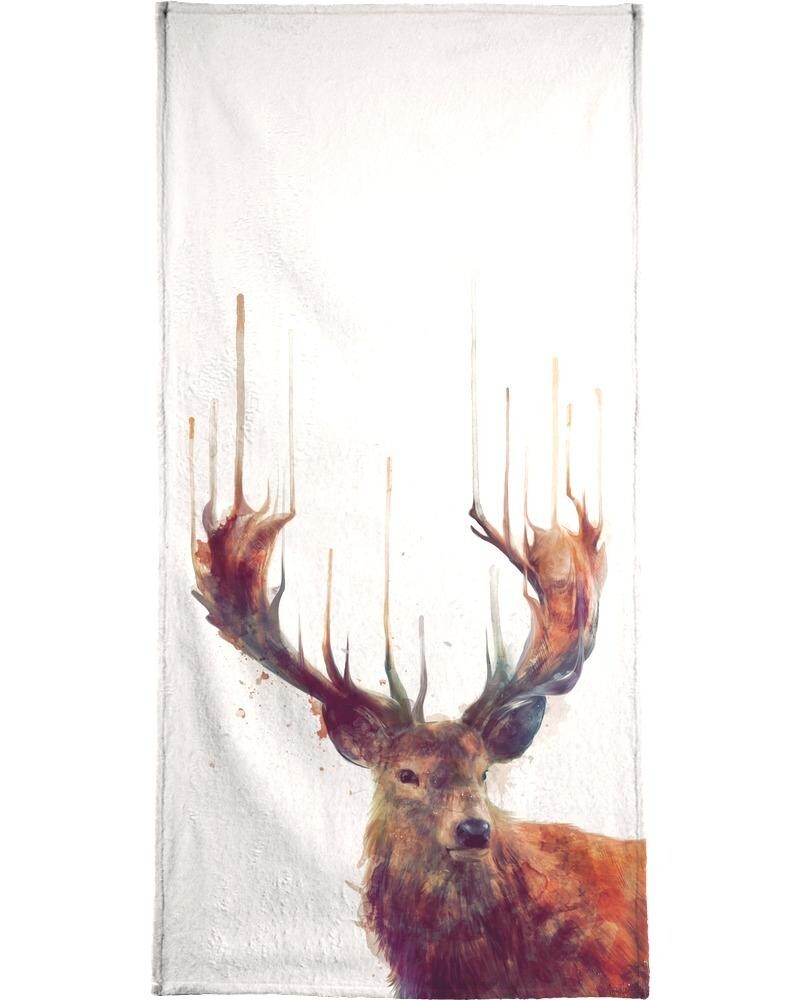 

Полотенце для ванной Juniqe Red Deer, цвет Braun & Cremeweiß