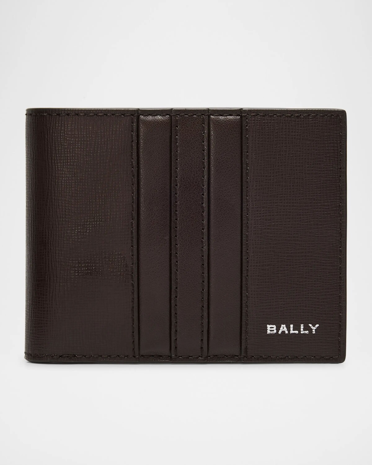 

Мужской кожаный кошелек двойного сложения Bally, цвет Ebano 21 Palladio