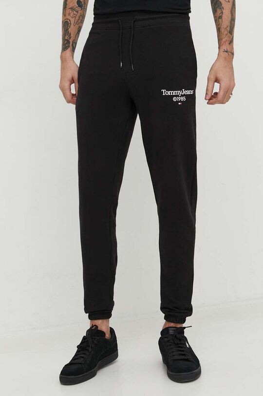 

Спортивные брюки из хлопка Tommy Jeans, черный