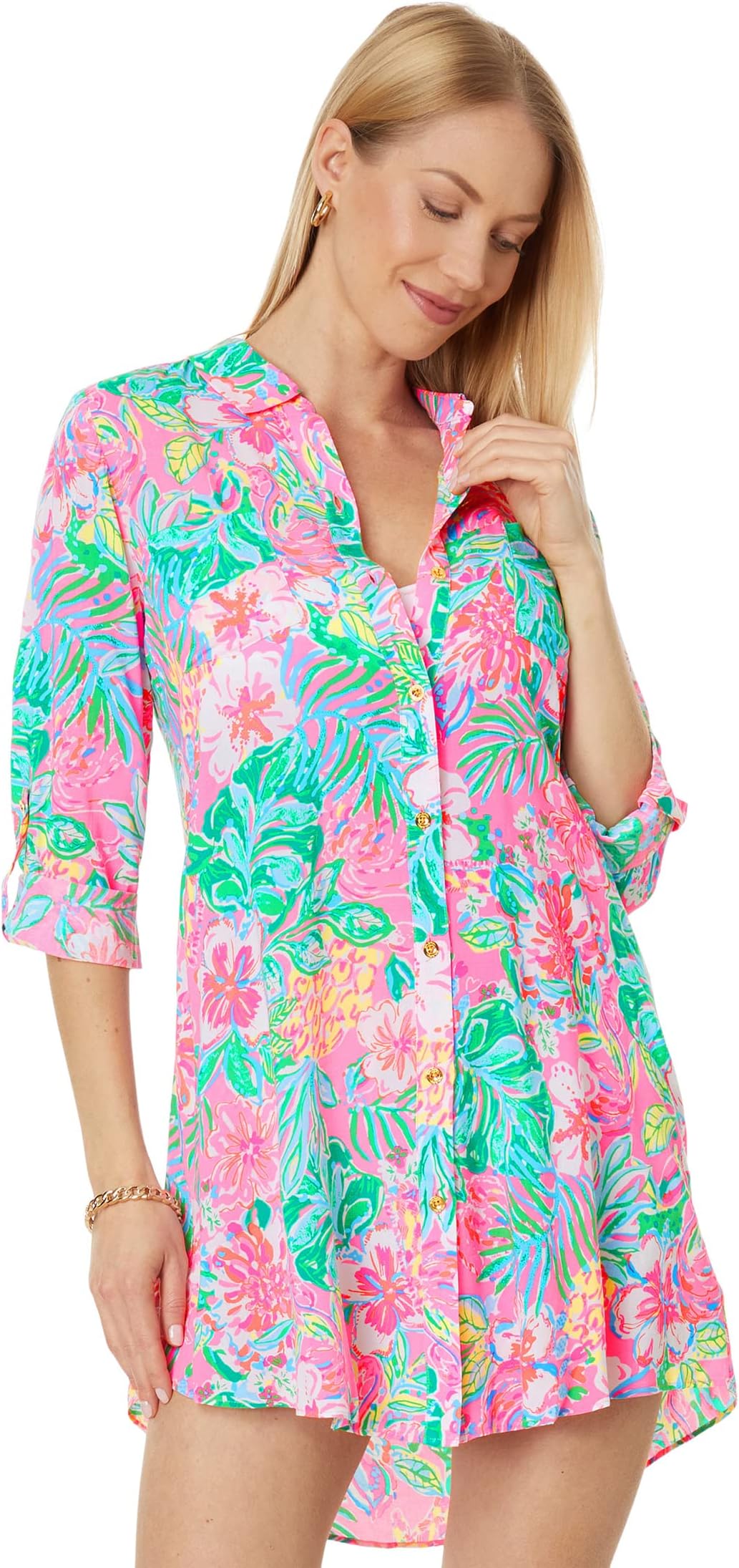 

Накидка Natalie Cover-Up Lilly Pulitzer, цвет Multi Journey To The Jungle