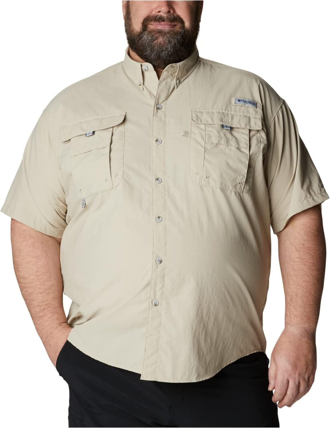

Рубашка с коротким рукавом Big & Tall Bahama II Columbia, цвет Fossil