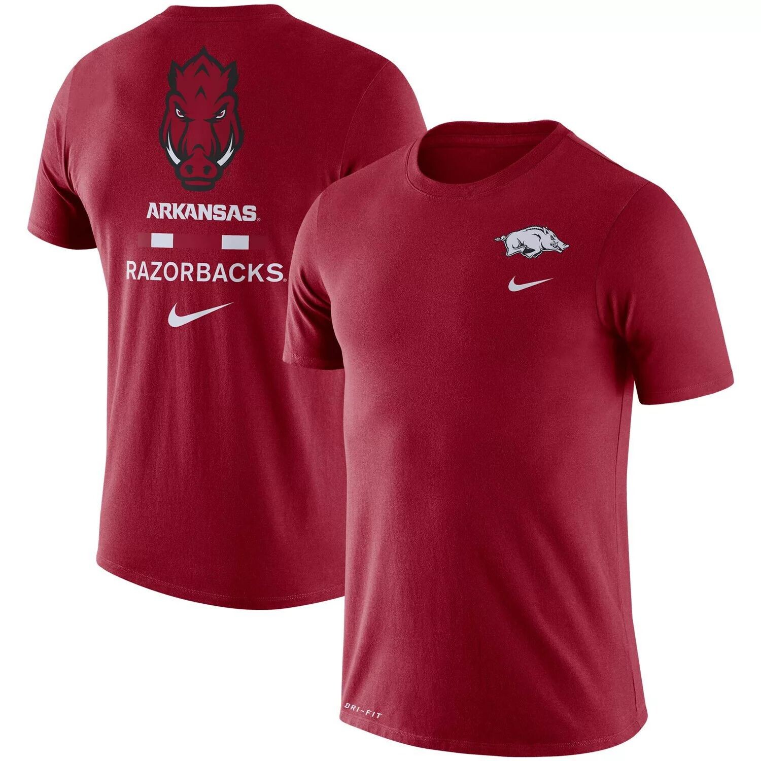 

Мужская футболка с логотипом Cardinal Arkansas Razorbacks DNA Nike