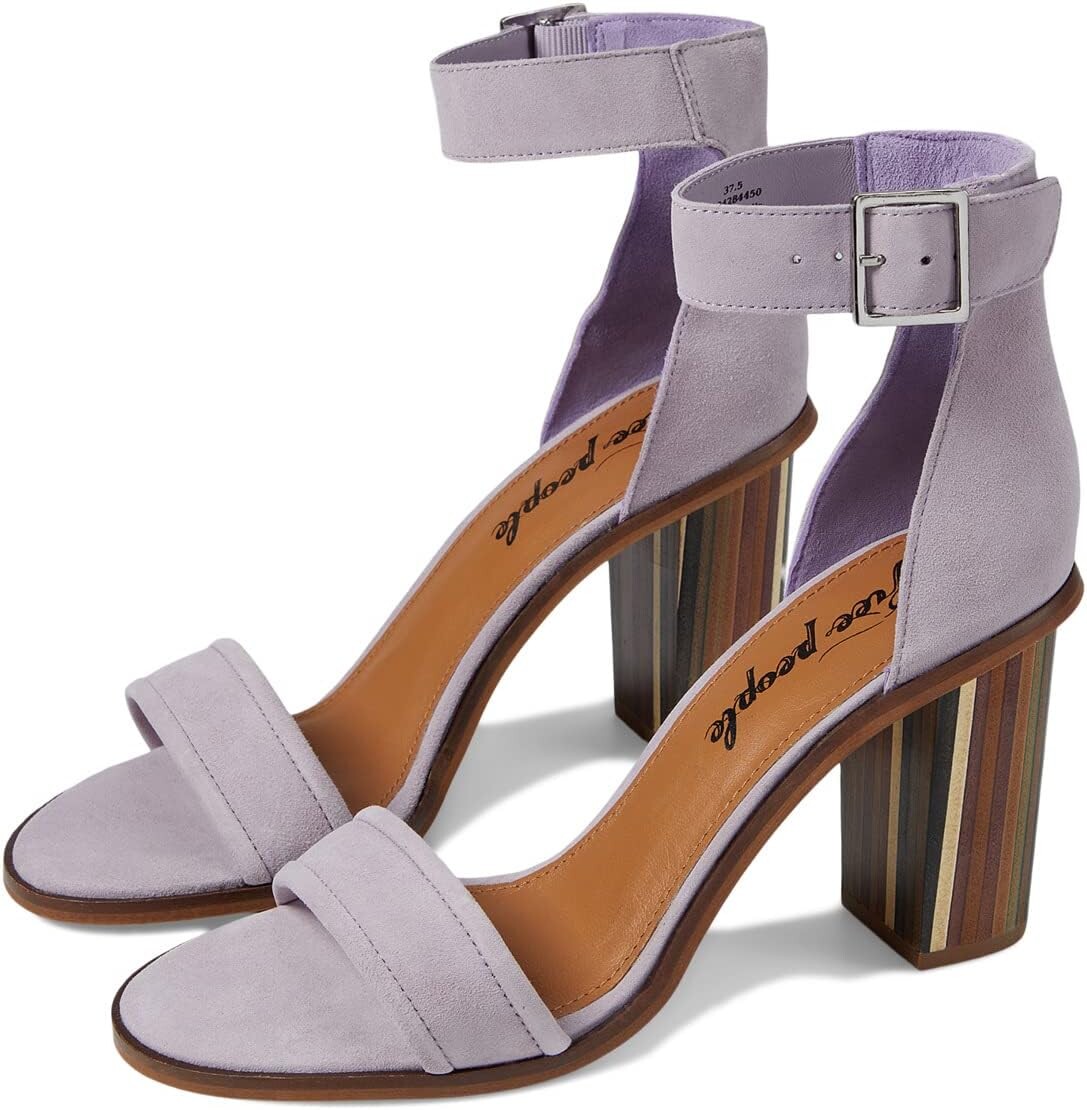 

Босоножки Serenity Heel Free People, цвет Lavender Suede