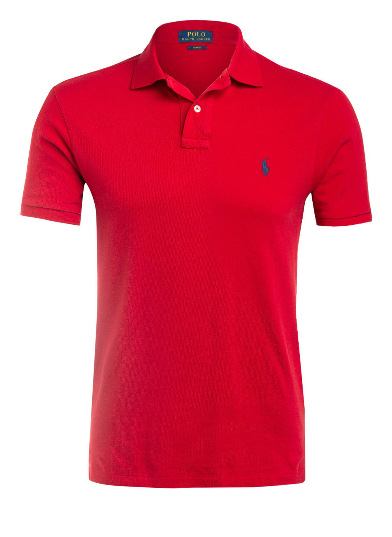 

Рубашка поло POLO RALPH LAUREN Piqué Slim Fit, красный