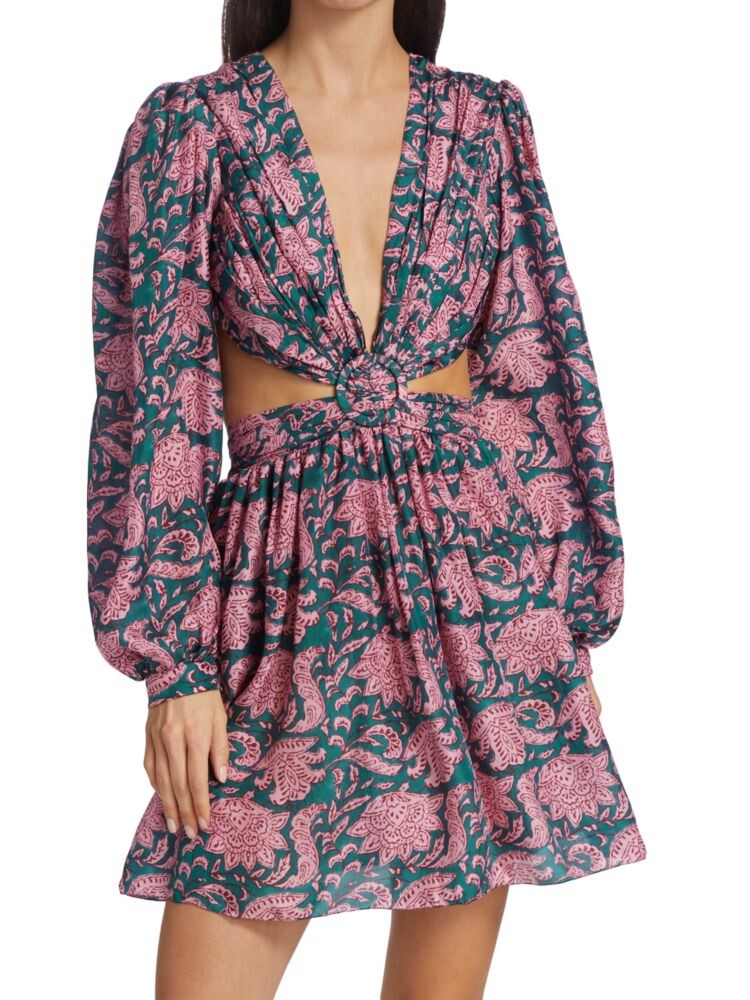 

Мини-платье Mia с цветочным принтом Hannah Artwear, цвет Peonia