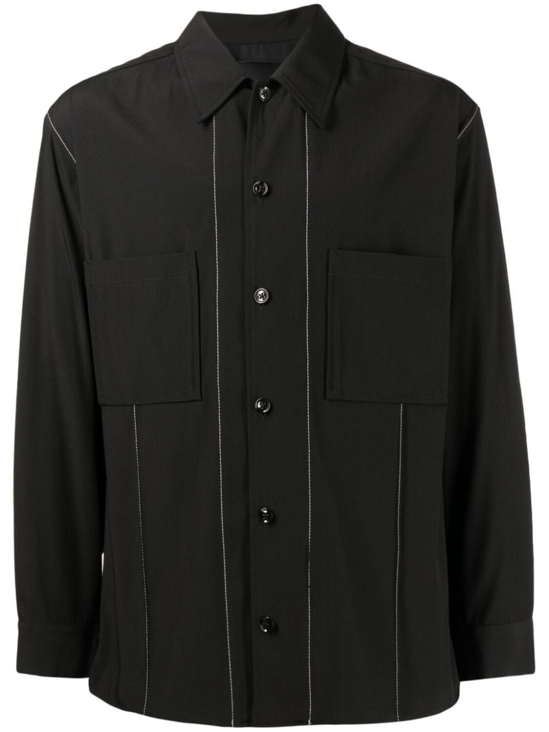 

3.1 Phillip Lim рубашка с контрастной строчкой, черный