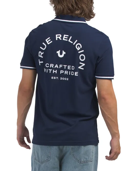 

Топ-поло Crafted With Pride True Religion, цвет True Navy