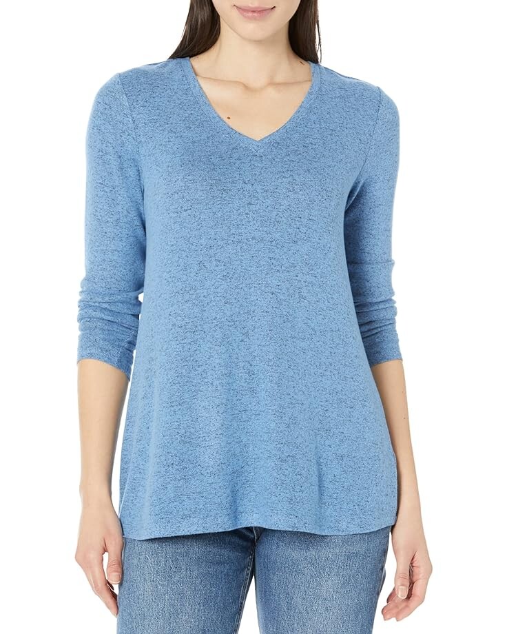 

Футболка NIC+ZOE Sweet Dreams Long Sleeve V, цвет Water