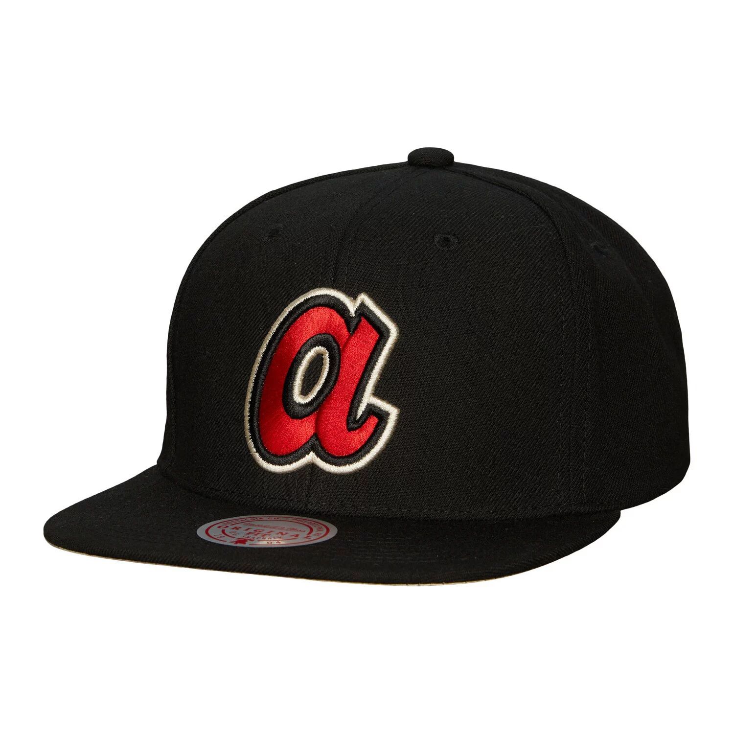 

Мужская кепка Mitchell & Ness Black Atlanta Braves Cooperstown Collection True Classics Snapback Hat