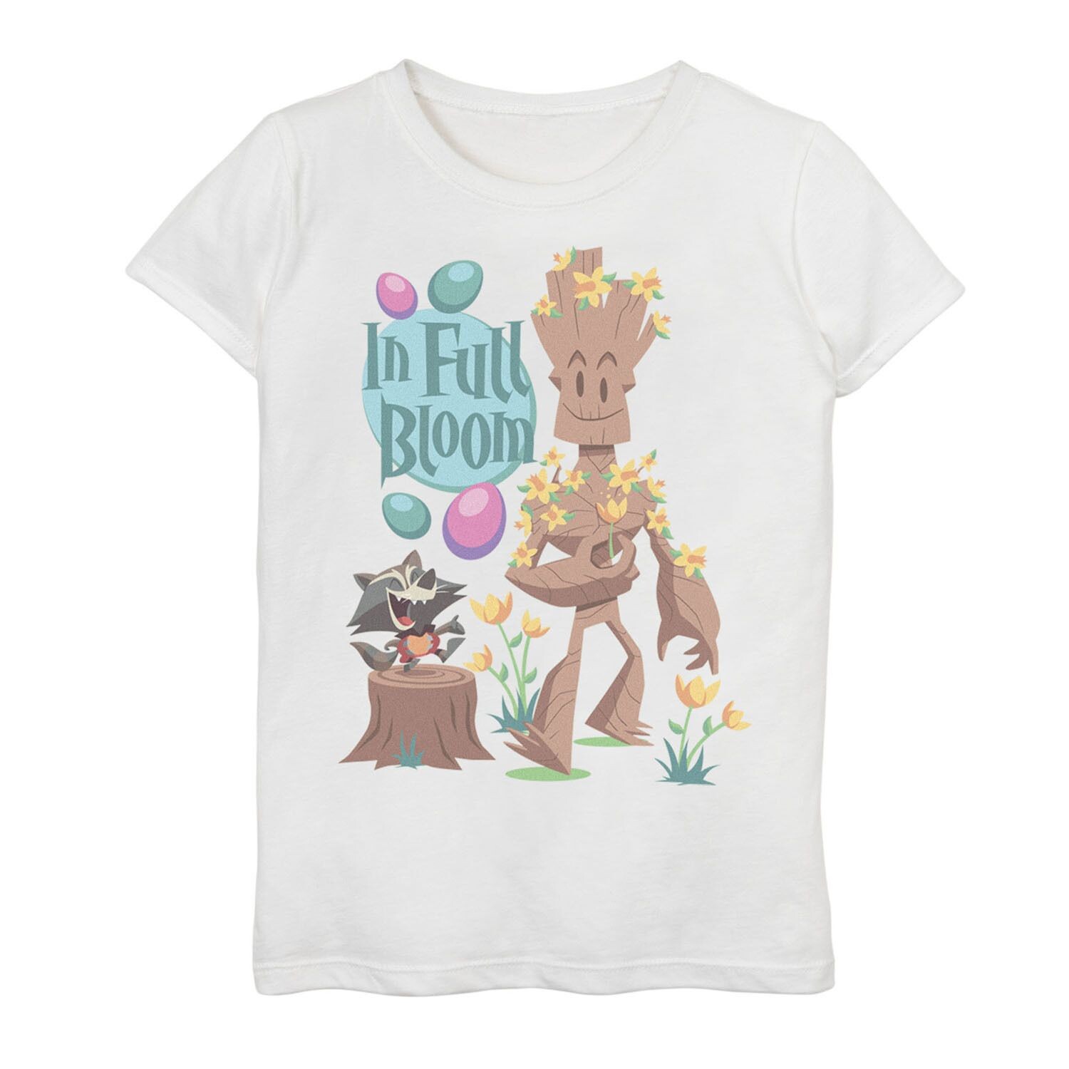 

Футболка Marvel «Пасха Rocket & Groot In Full Bloom» для девочек 7–16 лет Licensed Character