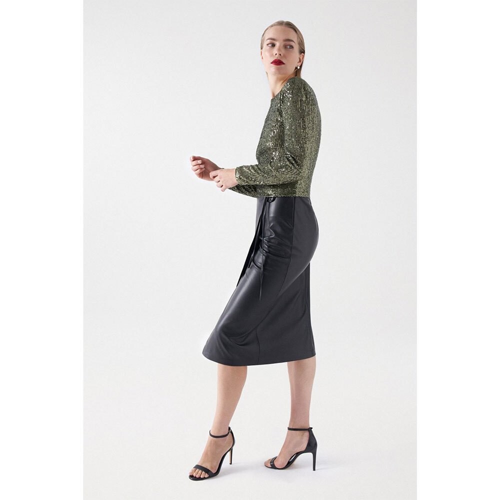 

Свитер Salsa Jeans Sequin, зеленый