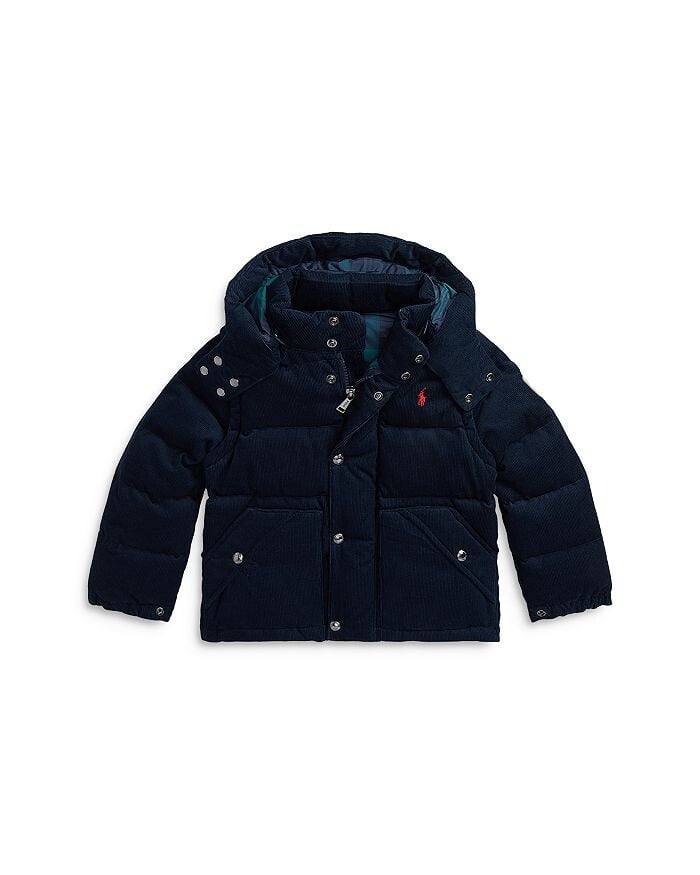 

Вельветовый пуховик-трансформер для мальчиков Polo Ralph Lauren — Little Kid, Big Kid, синий