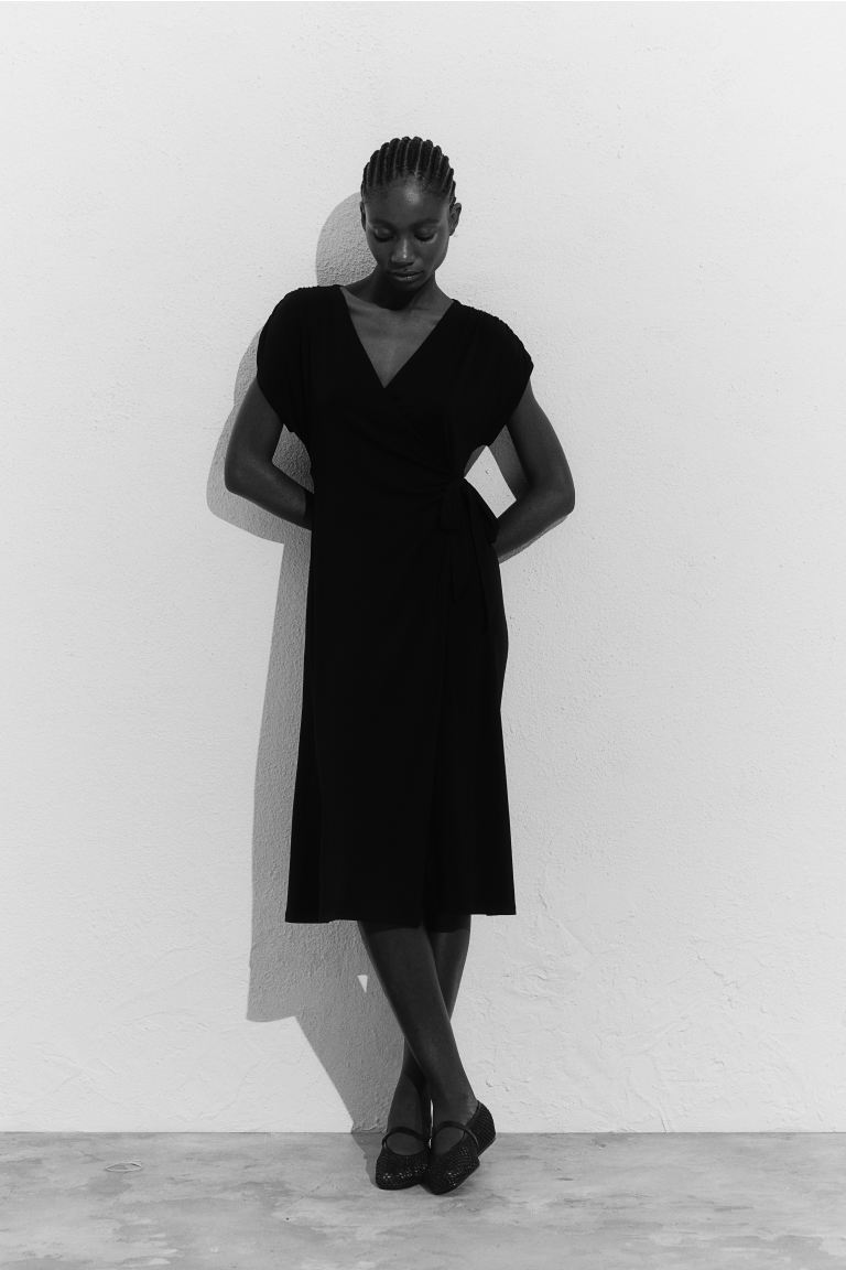 Платье из джерси H&M, черный