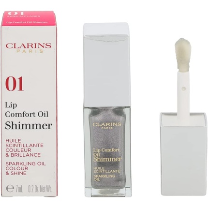 цена Масло Lip Comfort Oil Shimmer 01 с блестками, Clarins