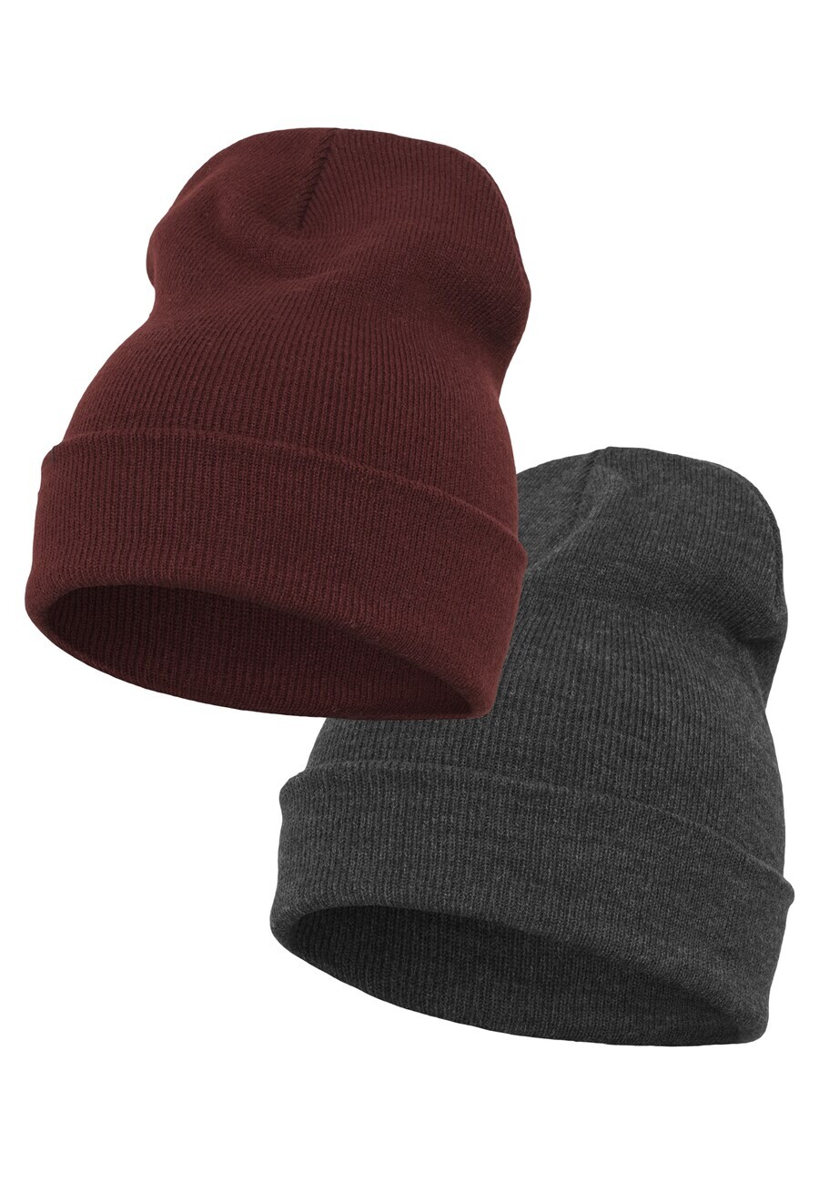

Шапка Flexfit Beanie, цвет Dark grey/Bordeaux
