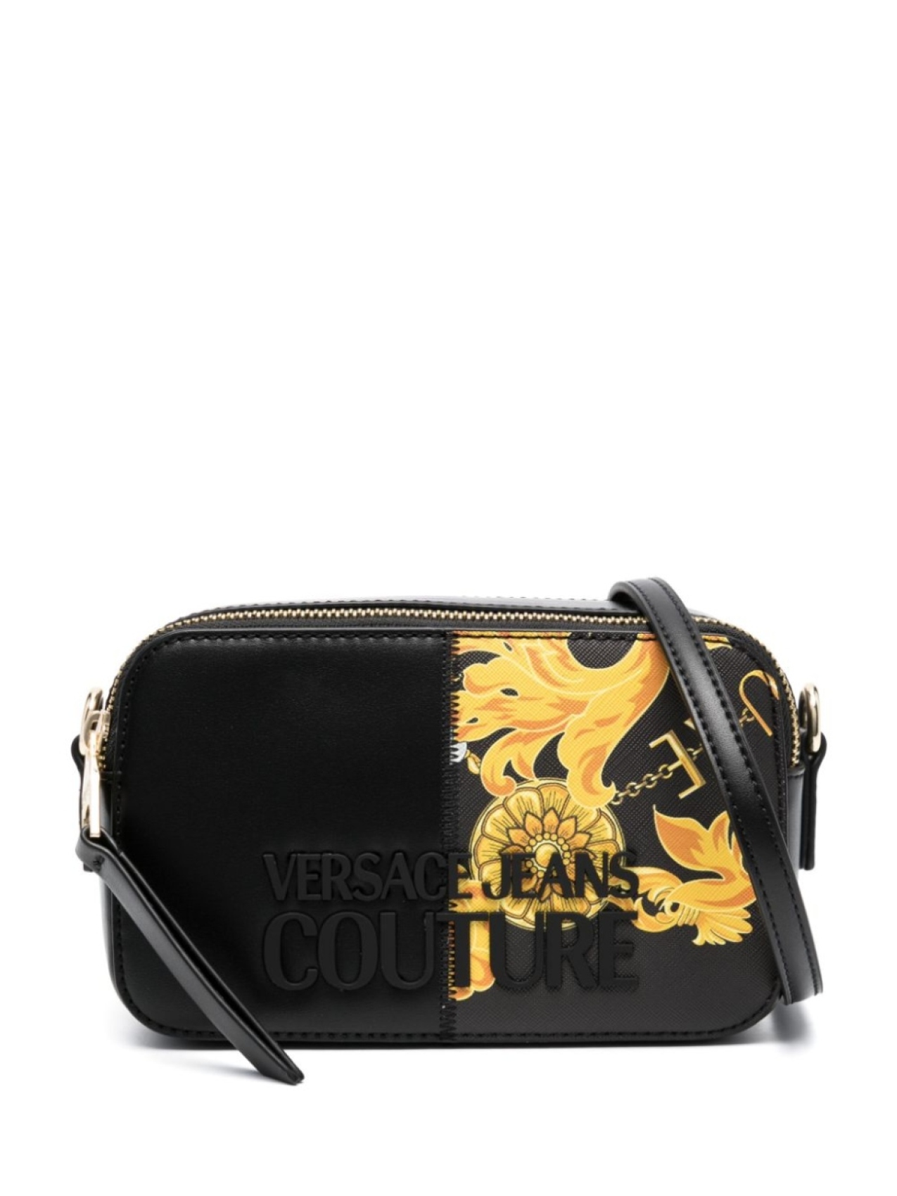 

Сумка через плечо с логотипом Versace Jeans Couture, черный