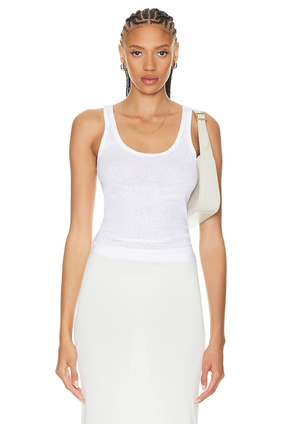 

Топ Leset Laura Scoop Neck Tank, белый