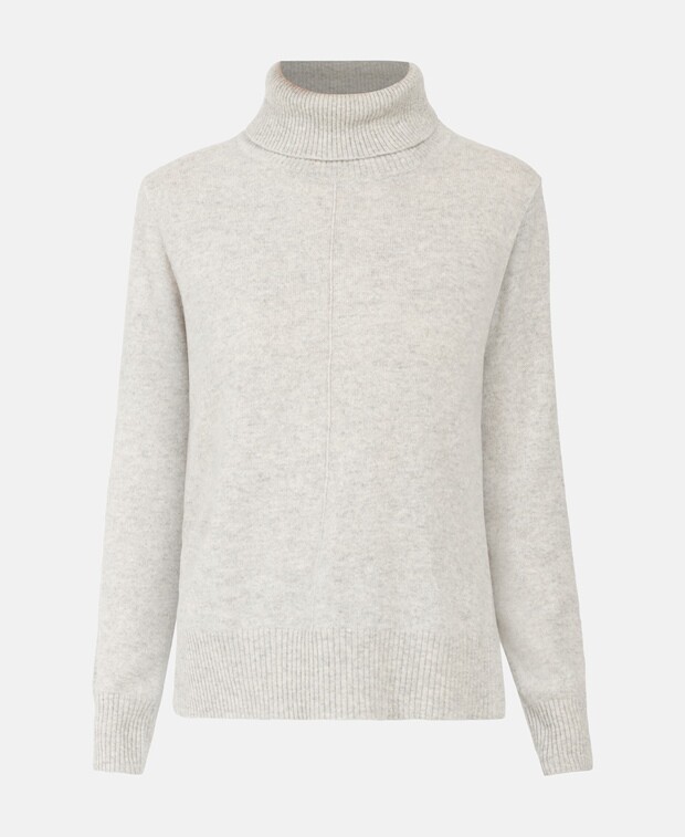 

Кашемировый джемпер с высоким воротником Zwillingsherz, цвет Medium Grey
