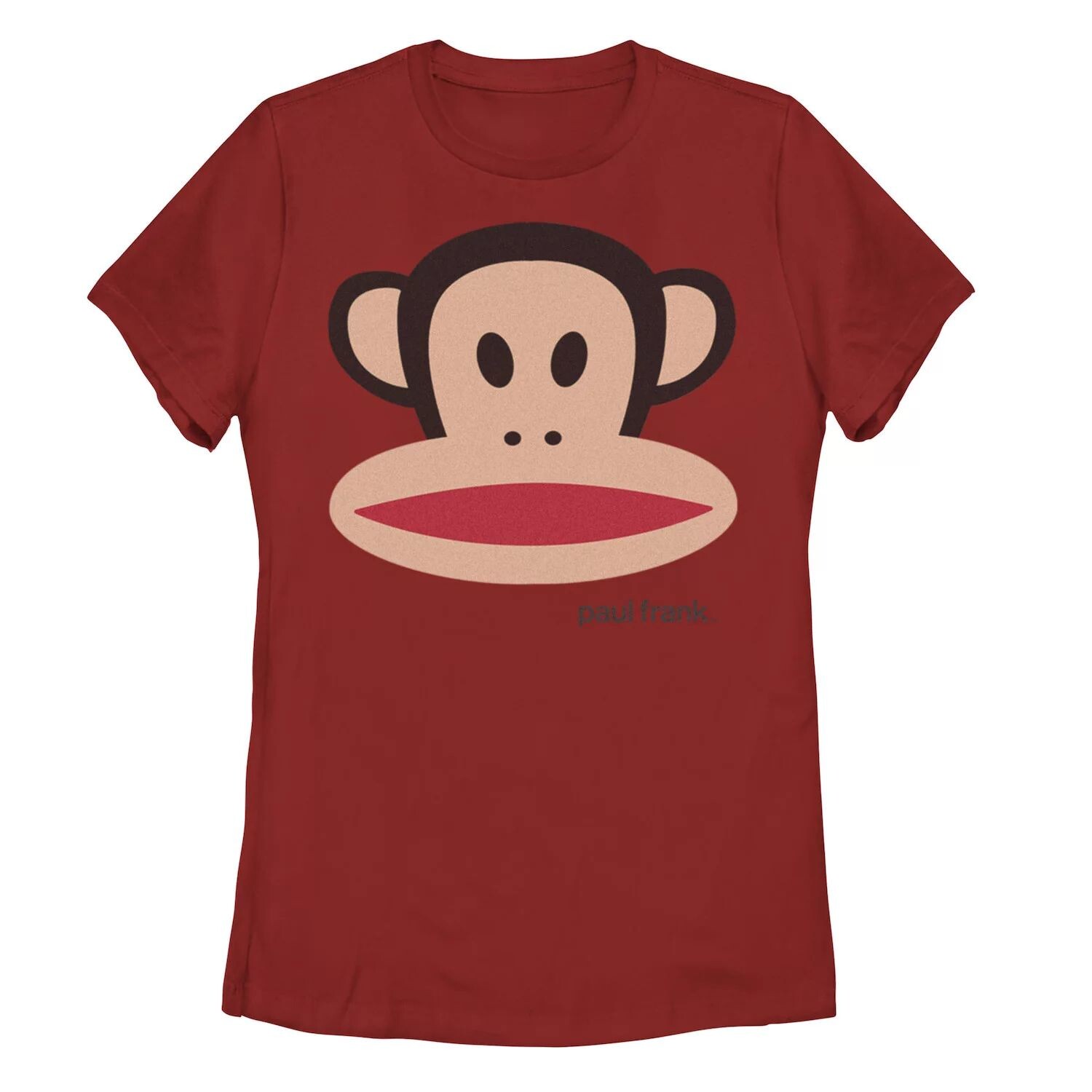 

Красная футболка с рисунком и коллажем для юниоров Paul Frank Licensed Character