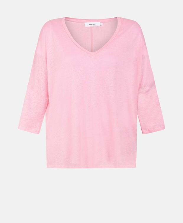 

Льняной топ Notshy Cashmere, фуксия