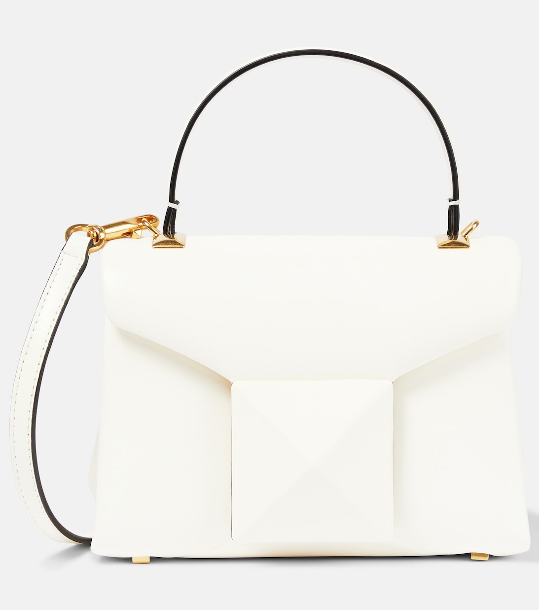 

Мини-сумка One Stud из кожи Valentino Garavani, белый