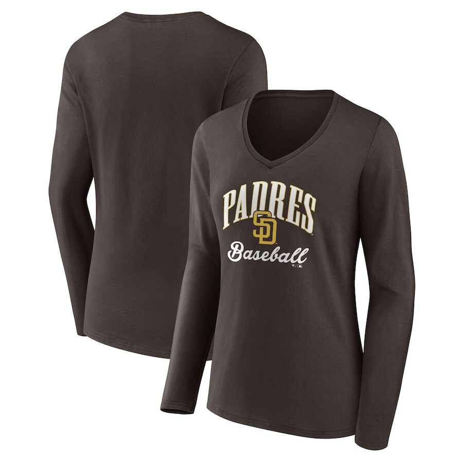

Футболка с длинным рукавом Fanatics Branded San Diego Padres, коричневый