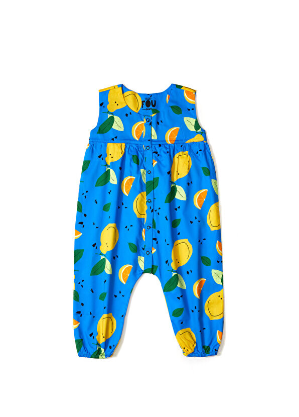 

Детские комбинезоны унисекс с цветными блоками и лимонным узором Baby Fou