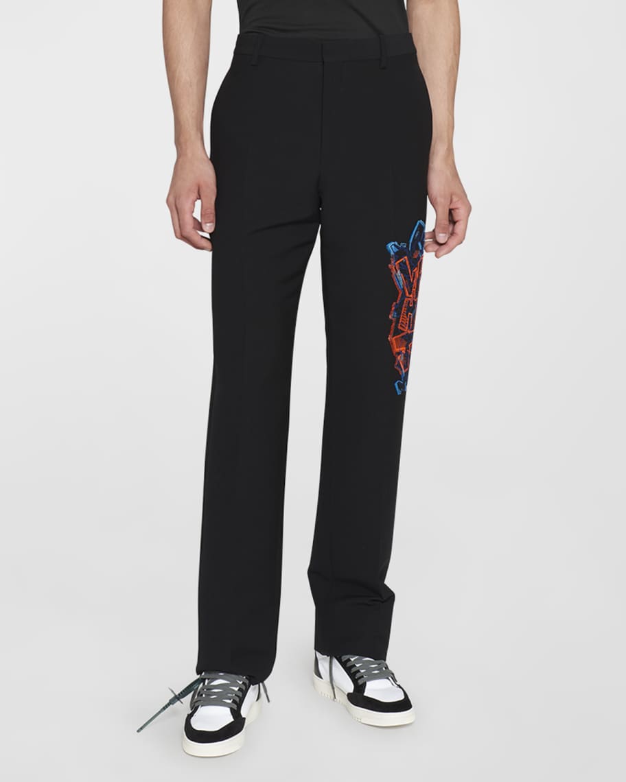 

Мужские узкие брюки с вышивкой граффити-купе Off-White