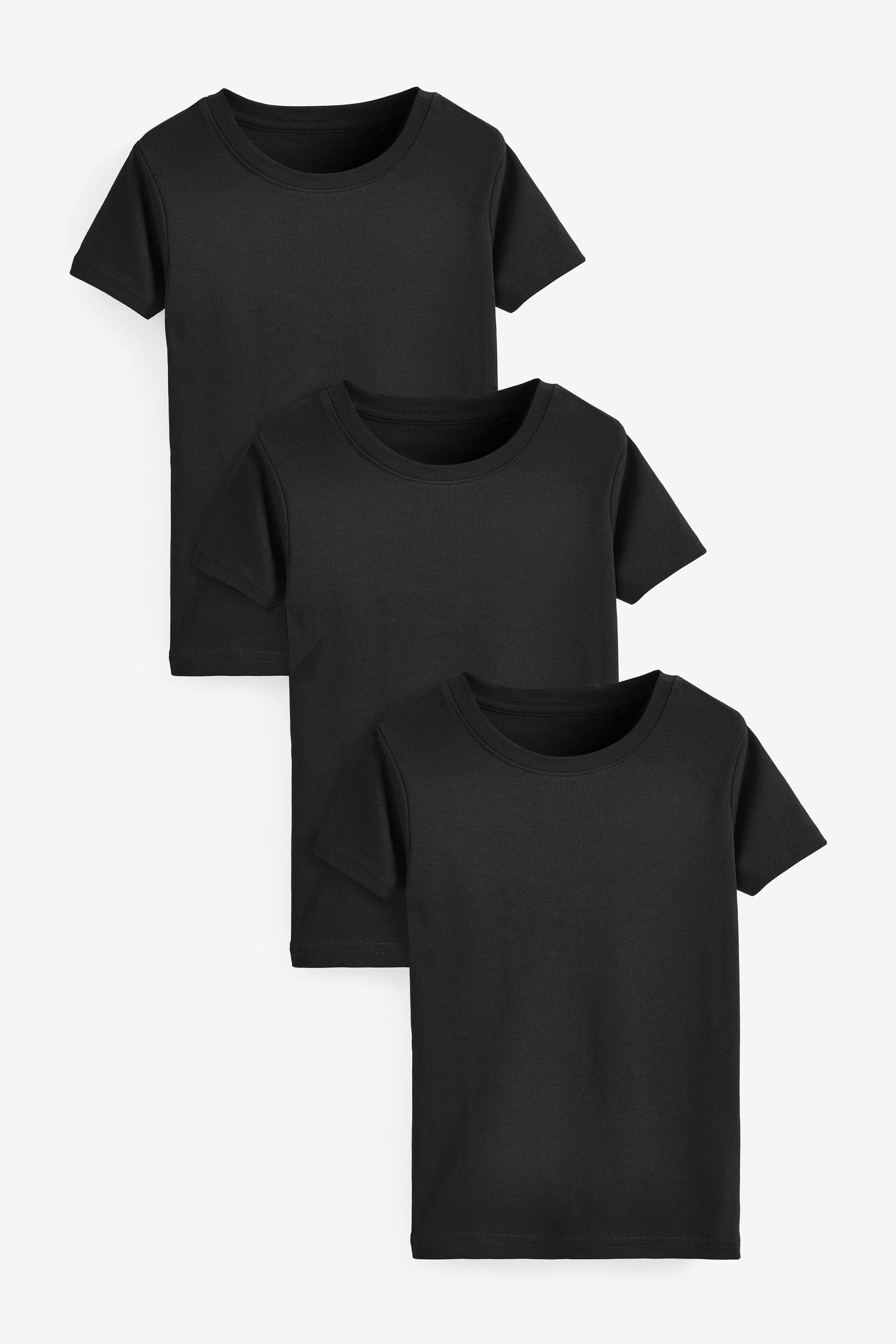 3 футболки Next, черный