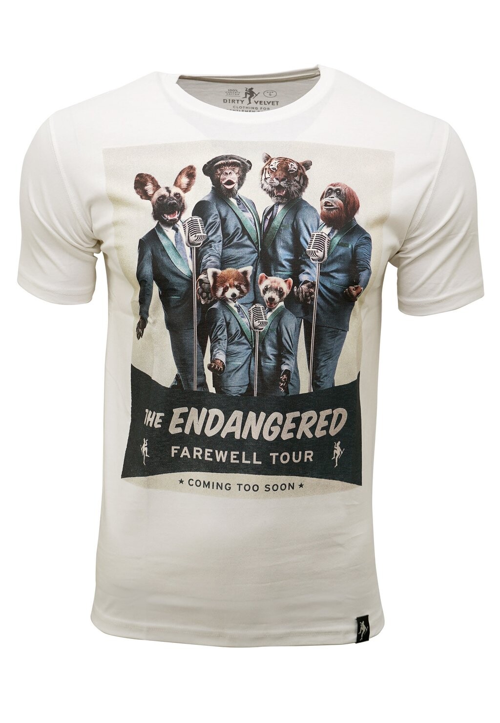 

Футболка с принтом THE ENDANGERED Dirty Velvet, белый