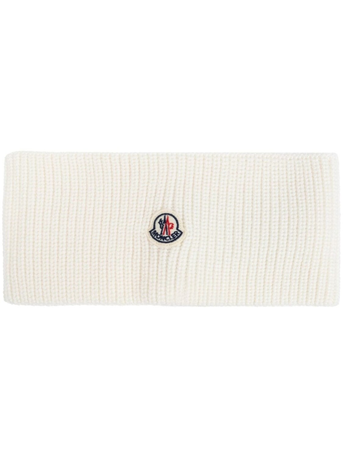 

Moncler повязка на голову из рубчатой вязки с логотипом, нейтральный цвет