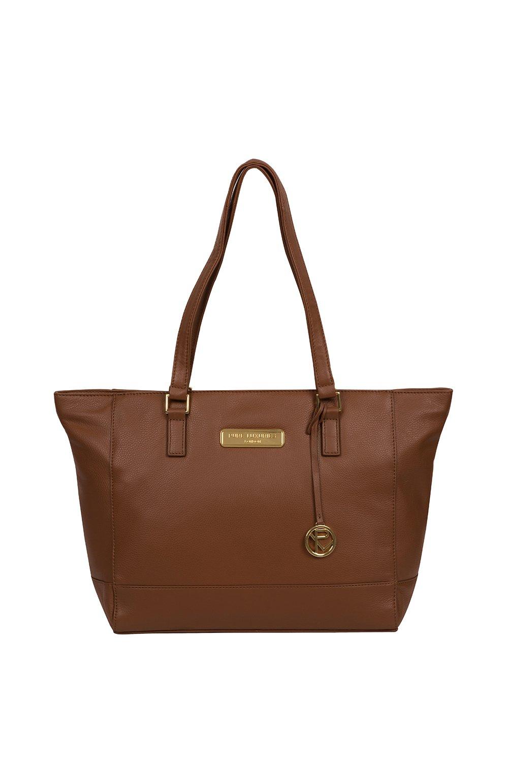 Кожаная большая сумка 'Sophie' Pure Luxuries London, коричневый