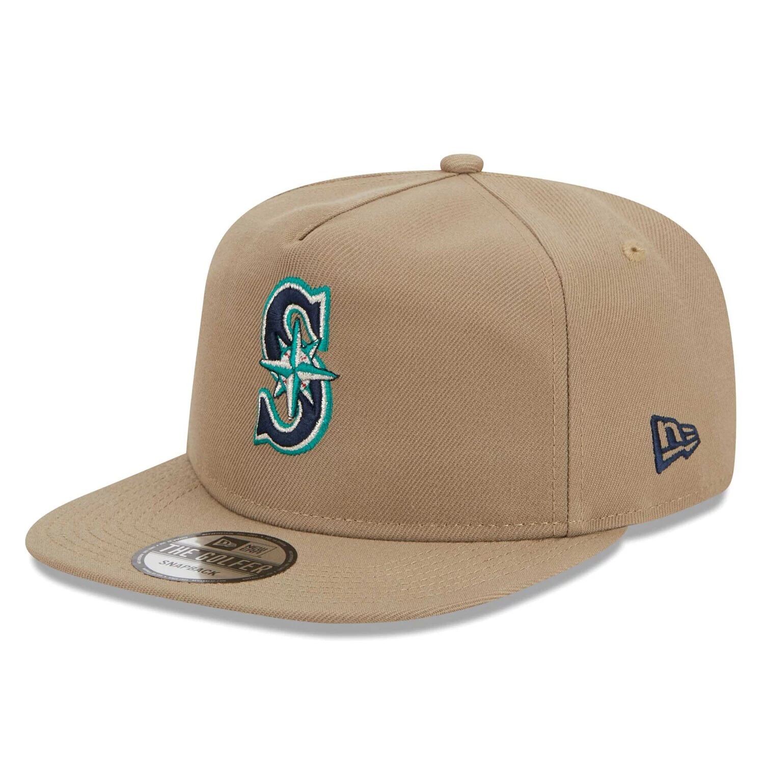

Мужская регулируемая кепка для гольфиста New Era цвета хаки Seattle Mariners