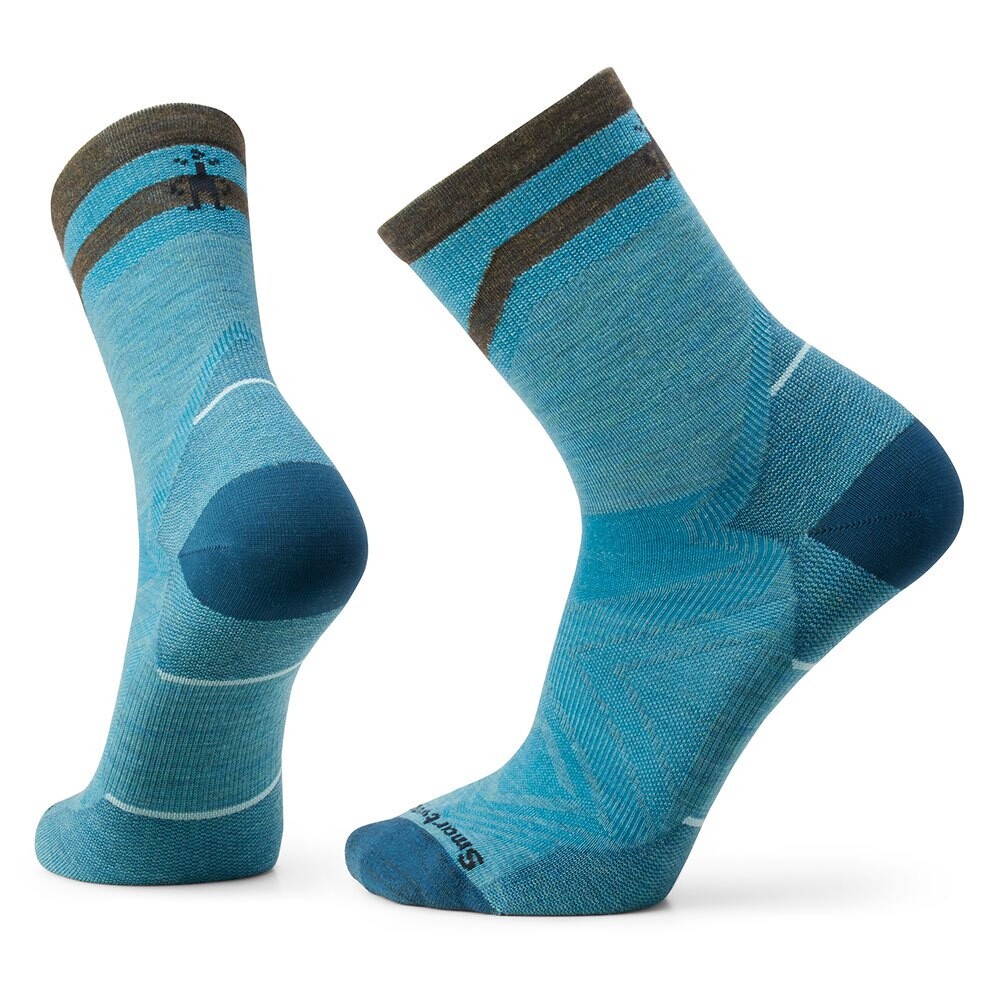 

Носки Smartwool Run Zero Cushion Mid Crew Pattern, зеленый