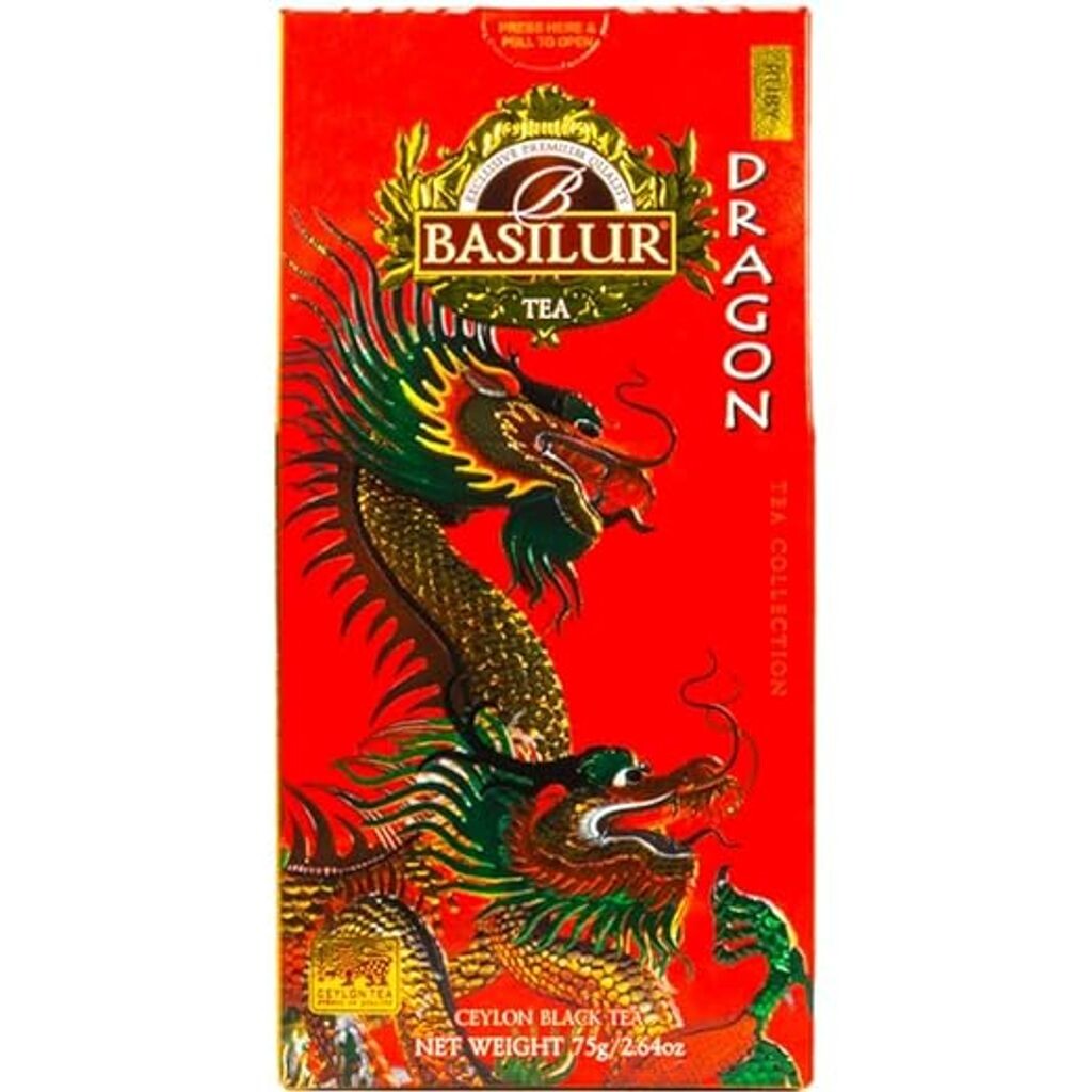 

Чай Bailur DRAGON RUBY Cone 75г Цейлонский черный листовой Orange Pekoe Basilur