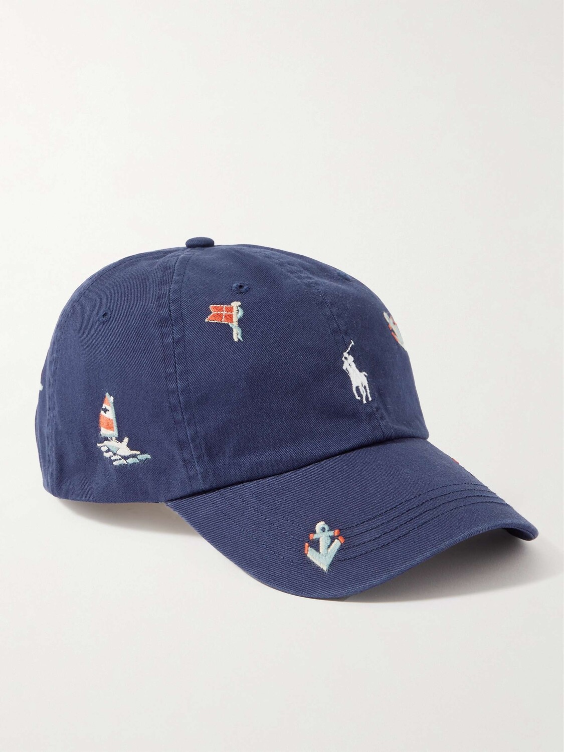 

Бейсболка из хлопкового твила с вышитым логотипом POLO RALPH LAUREN, синий