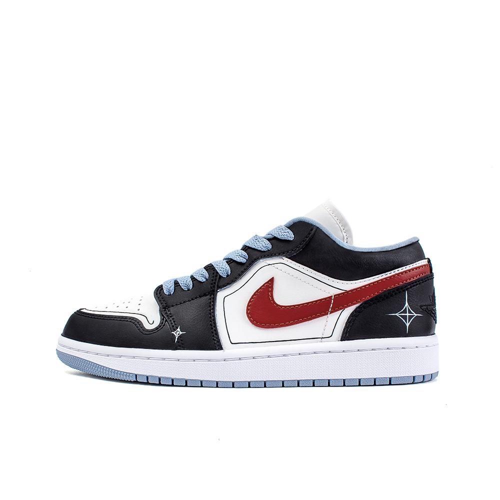 

Кроссовки Air Jordan 1 Vintage Basketball Shoes Women's Low-top Red, черный