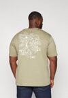 

Футболка с принтом SLHLOOSEGIB PRINT O-NECK TEE Selected, оливковый