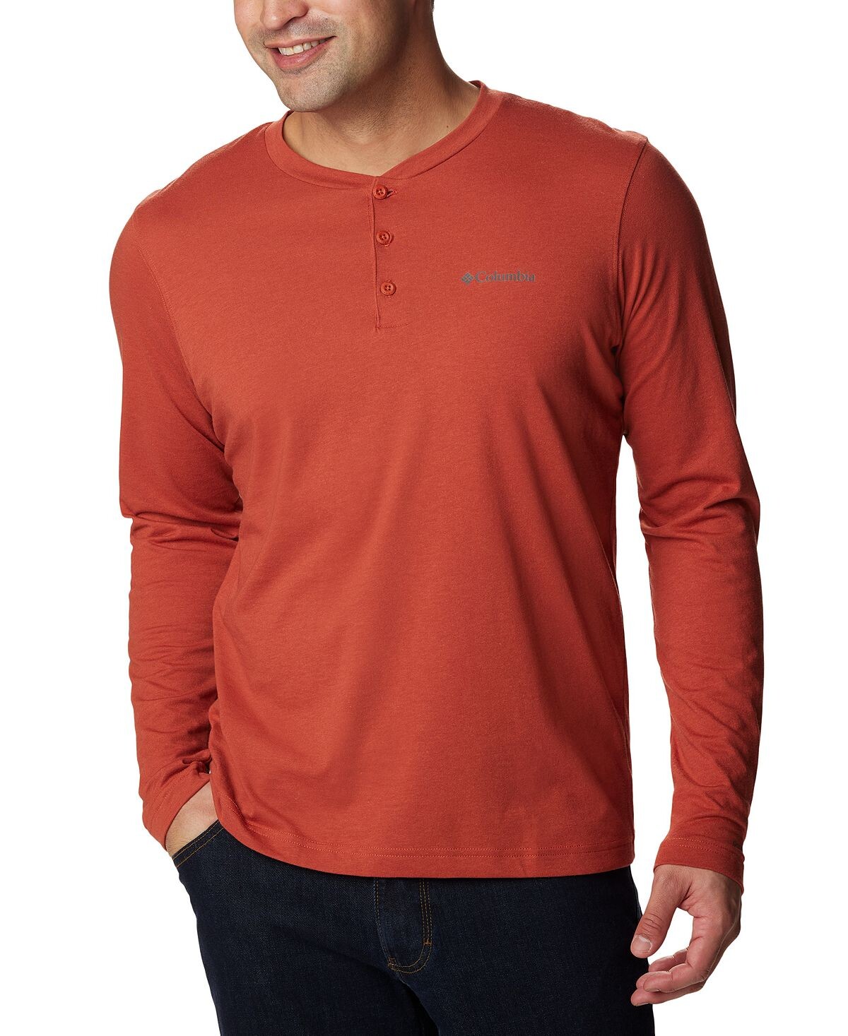 

Мужская футболка с длинным рукавом и логотипом Thistletown Hills Tech Henley Columbia