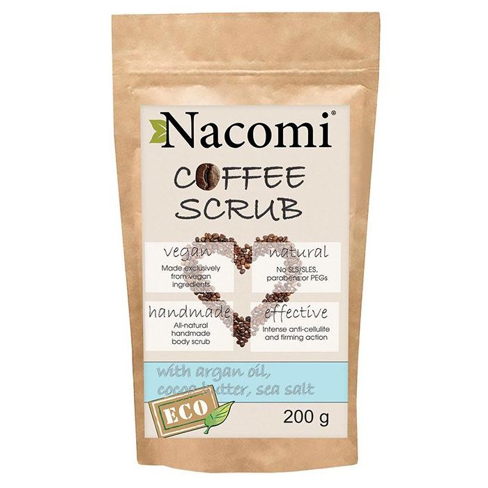 скраб для тела мыловаров сухой Скраб для тела Coffee Scrub Exfoliante Corporal Seco Nacomi, 200 gr